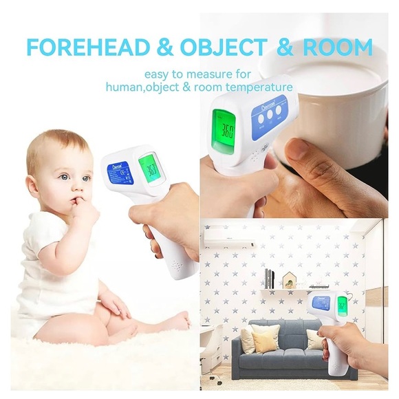 NWT non-contact infrared thermometer, in box, model JXB-178, LCD screen - Picture 14 of 15